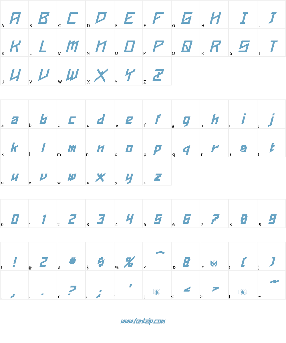 Phoenixians Font Character